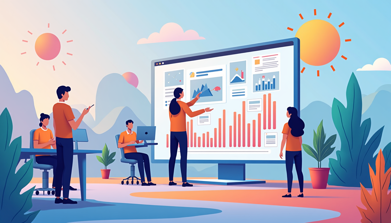 Ilustrație creare web design profesional