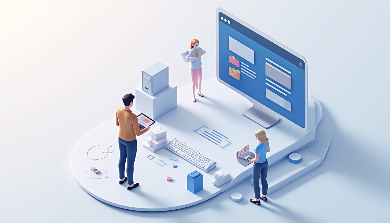 Procesul de creare a unui site web de la idee la lansare, ilustrând etape cheie.